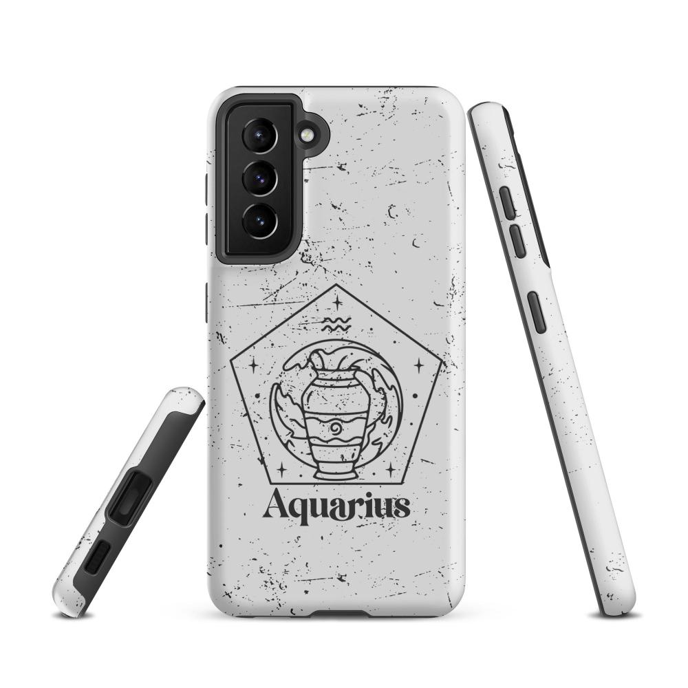 Aquarius Zodiac S21 Tough Case - Matte Finish - https://ascensionemporium.net