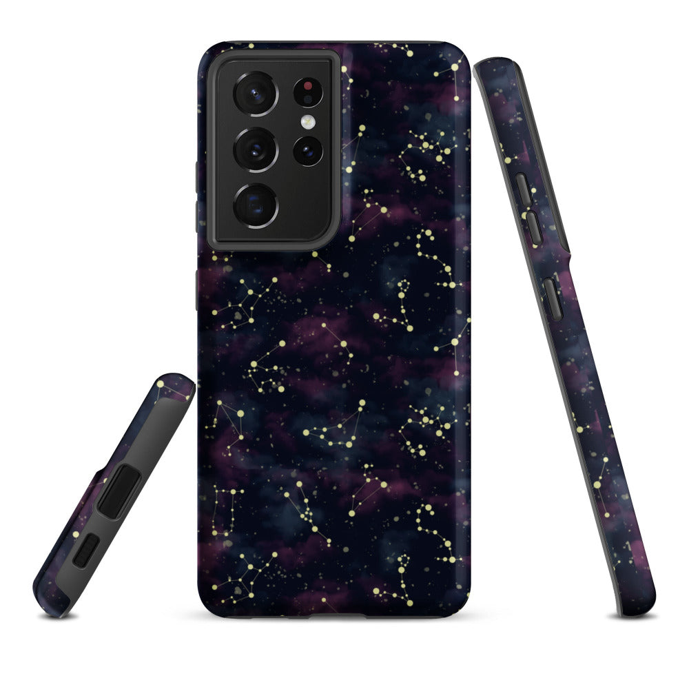 Star Constellations Tough Case for Samsung Galaxy S21 Ultra - Matte Finish - https://ascensionemporium.net