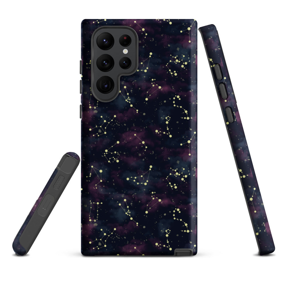 Star Constellations Tough Case for Samsung Galaxy S22 Ultra - Matte Finish - https://ascensionemporium.net