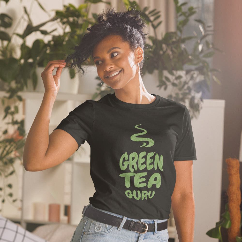 Green Tea Guru T-Shirt - Black Color - https://ascensionemporium.net