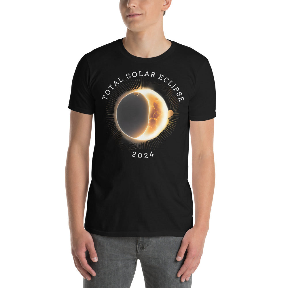 Total Solar Eclipse 2024 TShirt - Black Color - https://ascensionemporium.net
