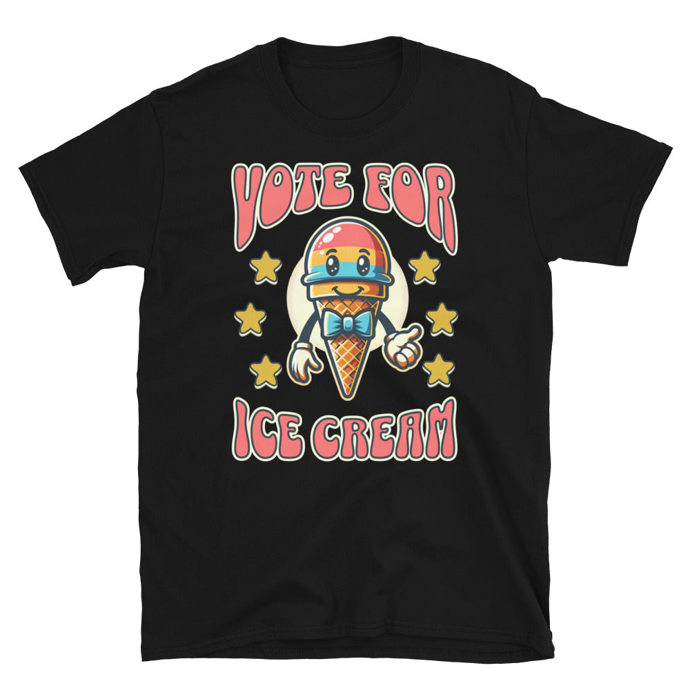 Vote For Ice Cream TShirt - Black Color - https://ascensionemporium.net