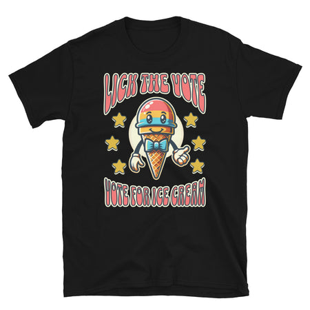 Lick The Vote Ice Cream TShirt - Black Color - https://ascensionemporium.net