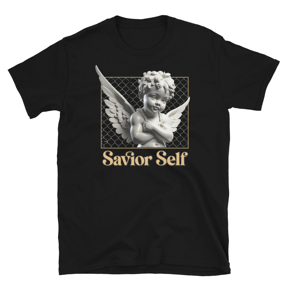 Savior Self Angel Wings TShirt - Black Color - https://ascensionemporium.net