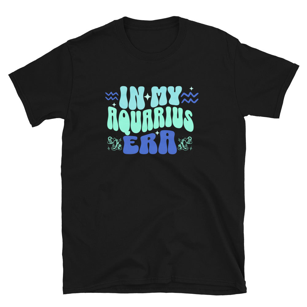 In My Aquarius Era TShirt - Black Color - https://ascensionemporium.net