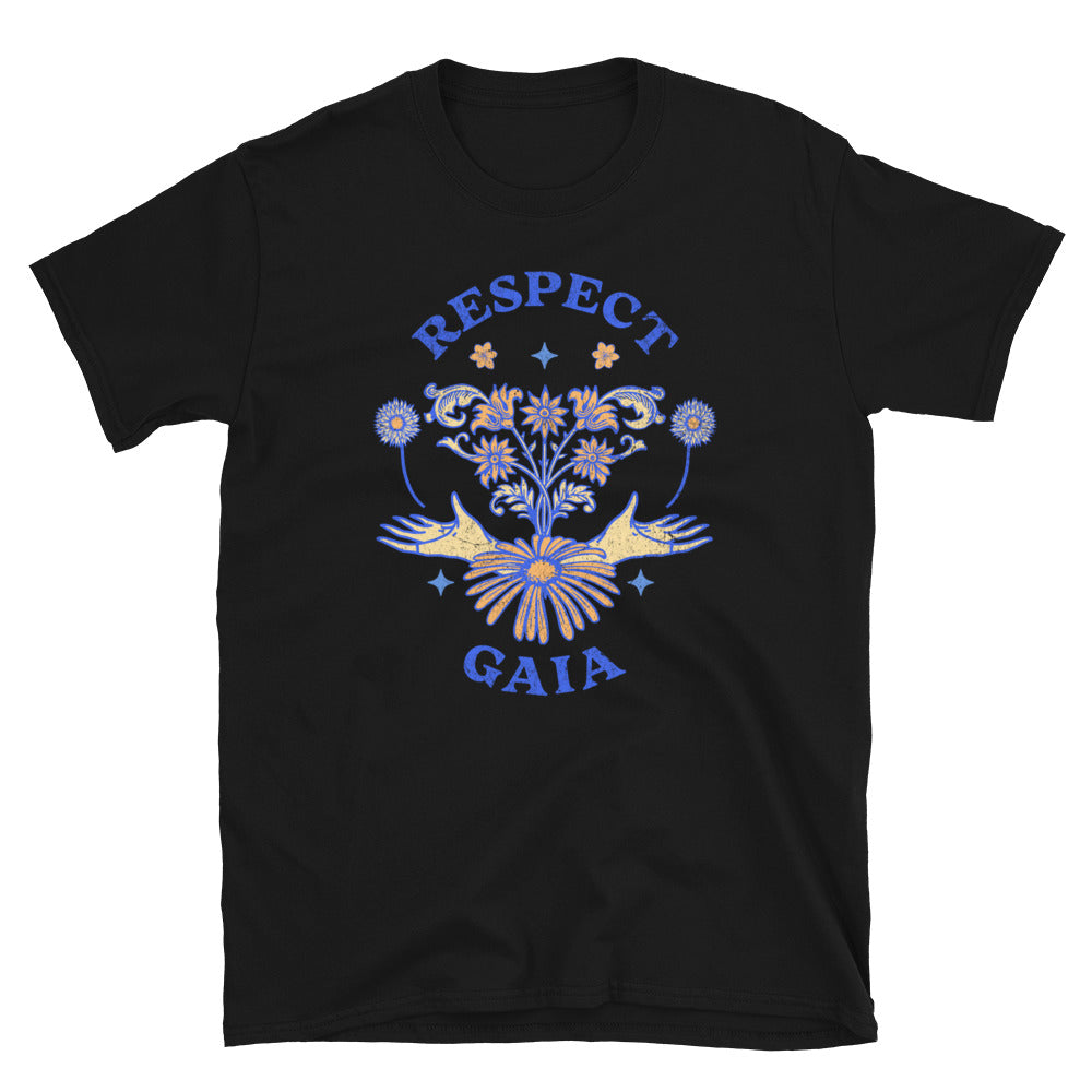 Respect Gaia TShirt - Black Color - https://ascensionemporium.net