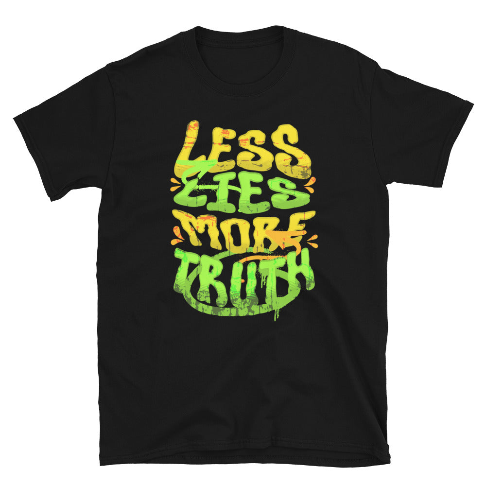 Less Lies More Truth TShirt - Black Color - https://ascensionemporium.net