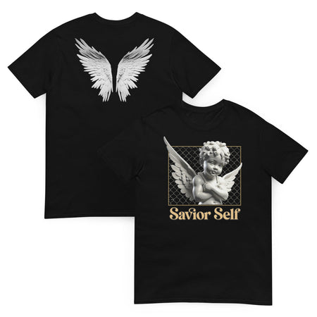 Savior Self Angel Wings TShirt - Black Color - https://ascensionemporium.net