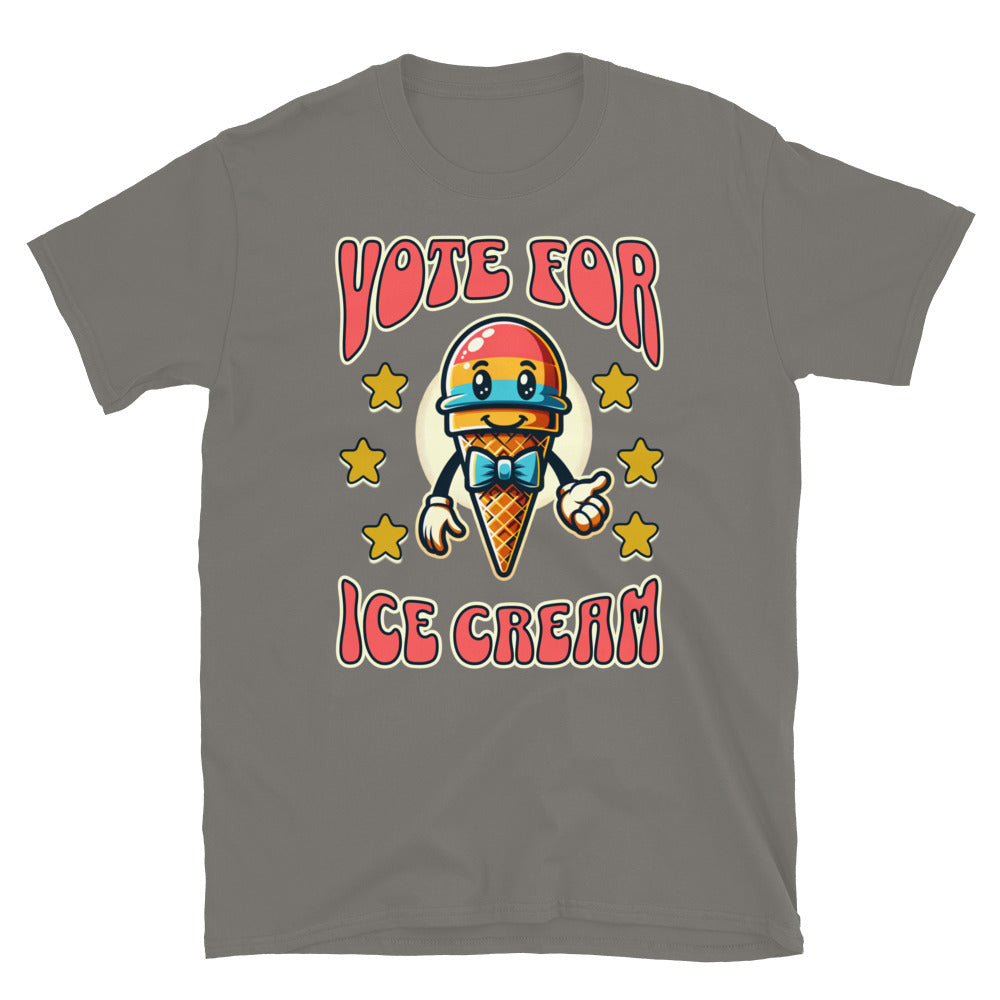 Vote For Ice Cream TShirt - Charcoal Color - https://ascensionemporium.net