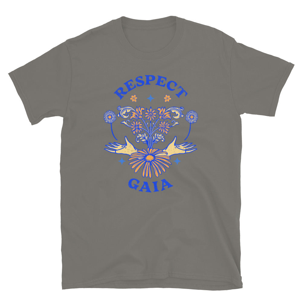 Respect Gaia TShirt - Charcoal Color - https://ascensionemporium.net