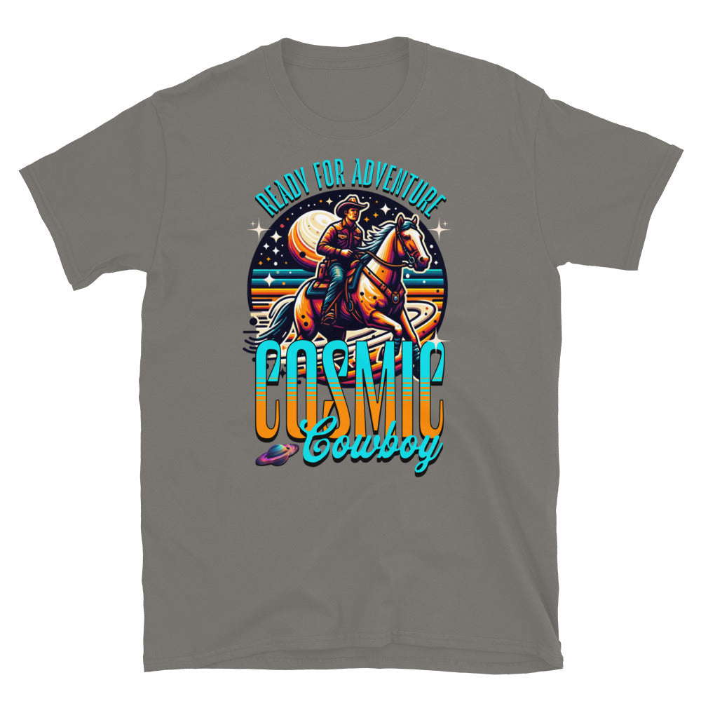 Cosmic Cowboy TShirt - Charcoal Color - https://ascensionemporium.net
