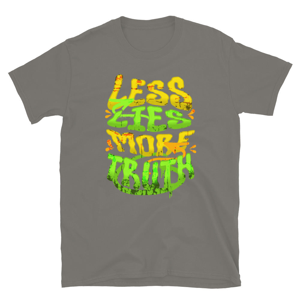 Less Lies More Truth TShirt - Charcoal Color - https://ascensionemporium.net
