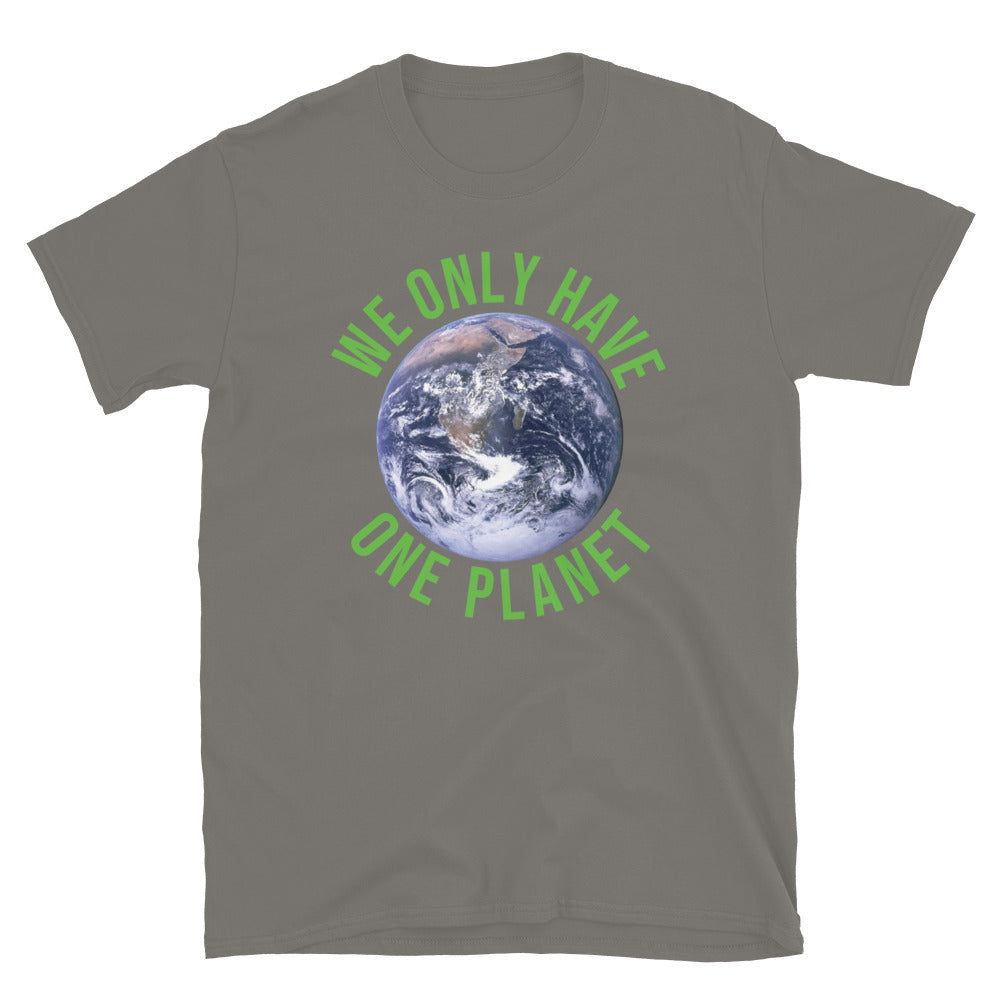 We Only Have One Planet TShirt - Charcoal Color - https://ascensionemporium.net