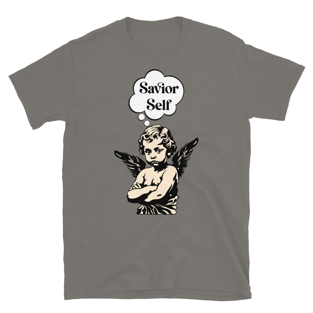 Savior Self Boy Angel TShirt - Charcoal Color - https://ascensionemporium.net