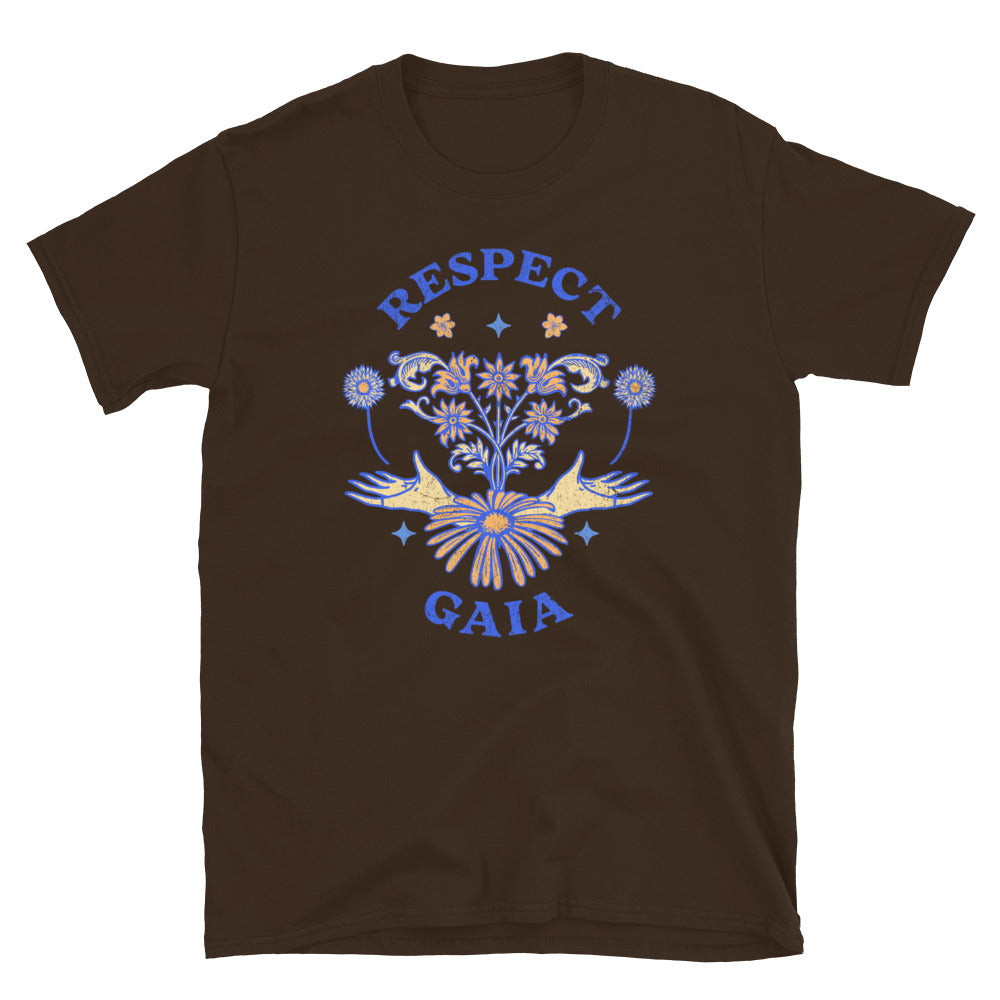 Respect Gaia TShirt - Dark Chocolate Color - https://ascensionemporium.net