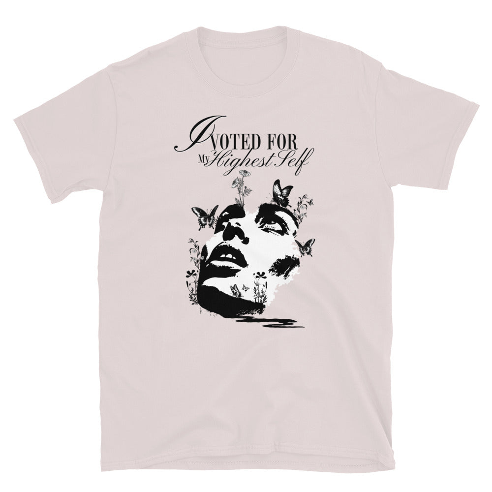 I Voted For My Highest Self TShirt - Ice Grey Color - https://ascensionemporium.net