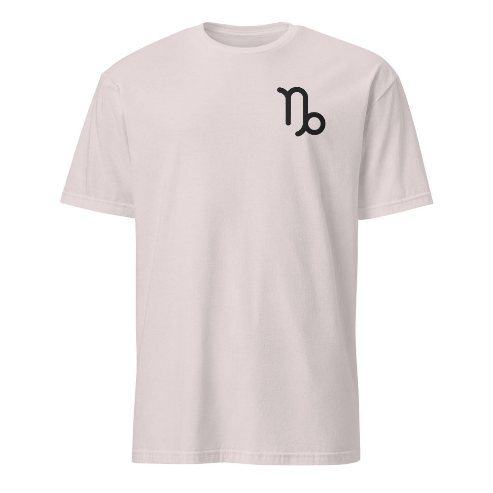 Capricorn Zodiac Embroidered TShirt - Ice Grey Color - https://ascensionemporium.net