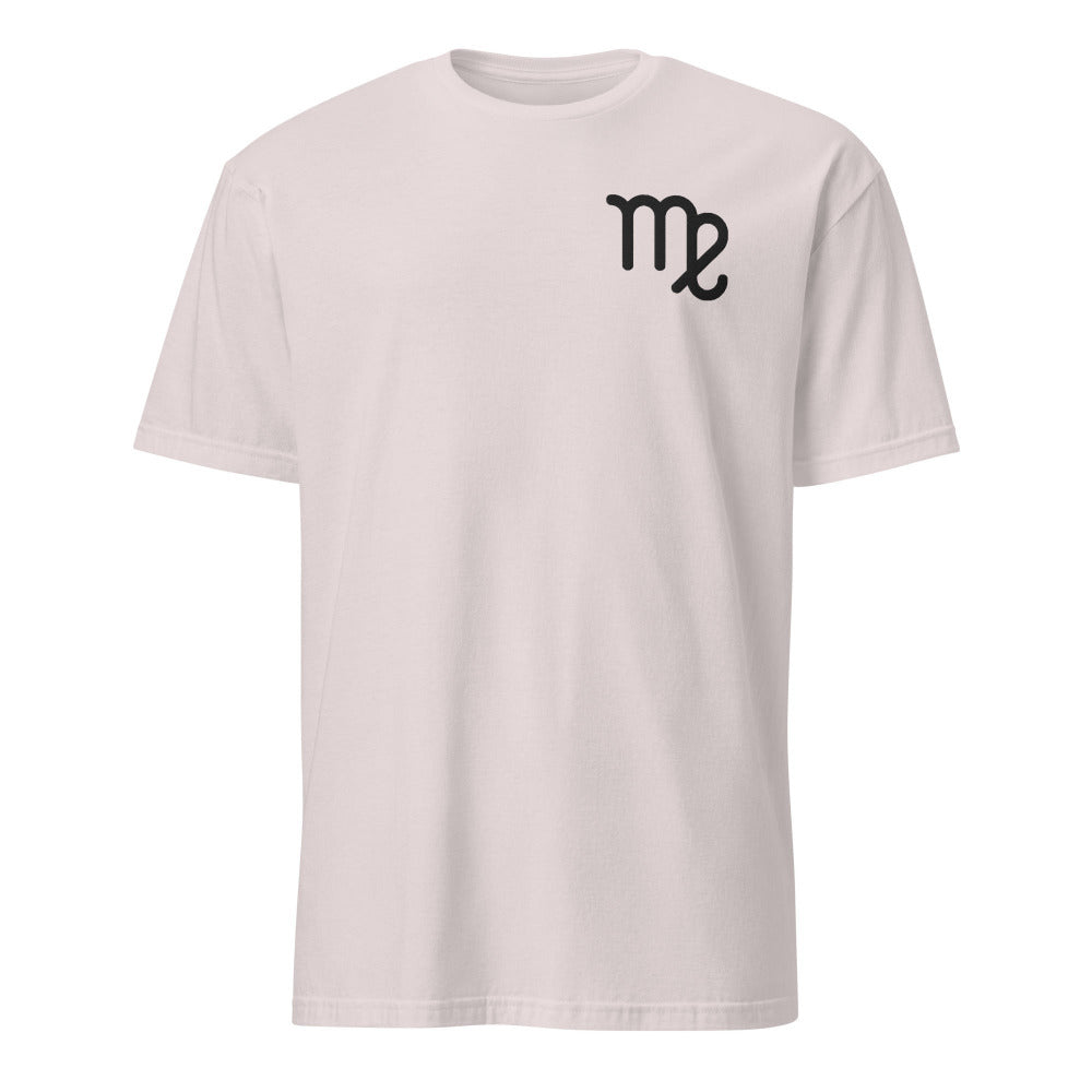 Virgo Zodiac Embroidered TShirt - Ice Grey Color - https://ascensionemporium.net