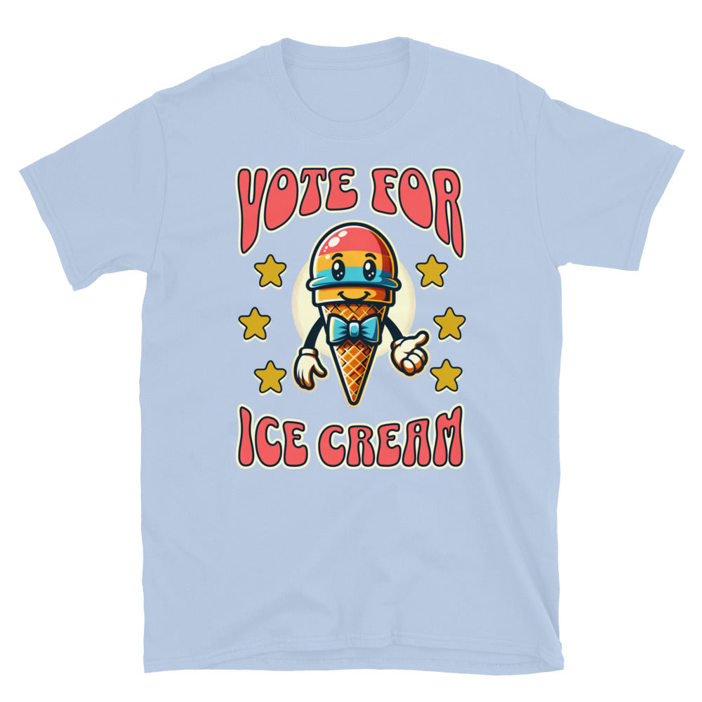 Vote For Ice Cream TShirt - Light Blue Color - https://ascensionemporium.net