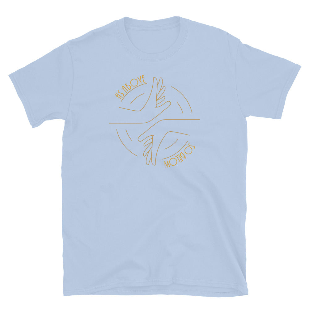 As Above So Below TShirt - Light Blue Color - https://ascensionemporium.net