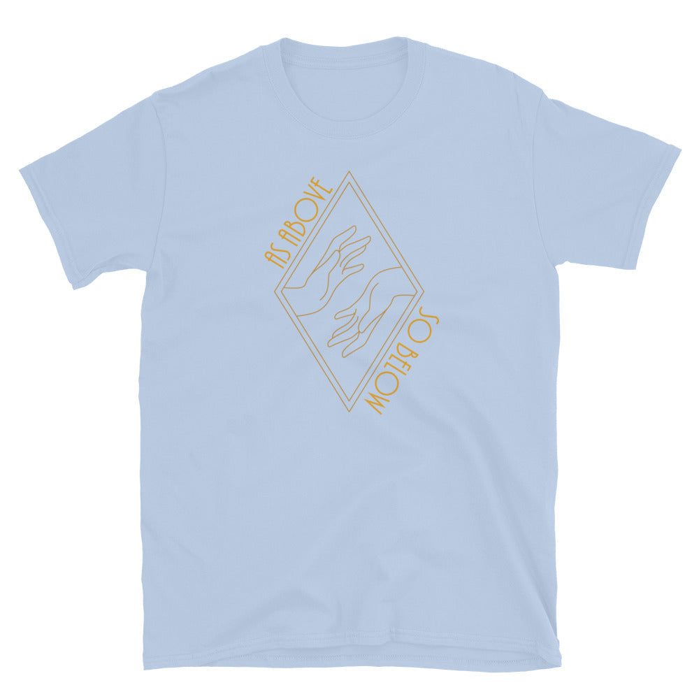 As Above So Below TShirt - Light Blue Color - https://ascensionemporium.net