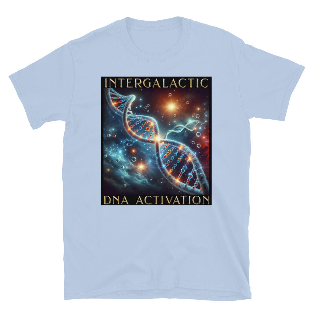 Intergalactic DNA Activation TShirt - Light Blue Color - https://ascensionemporium.net