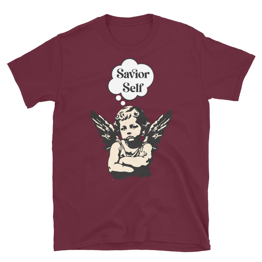Savior Self Girl Angel TShirt - Maroon Color - https://ascensionemporium.net