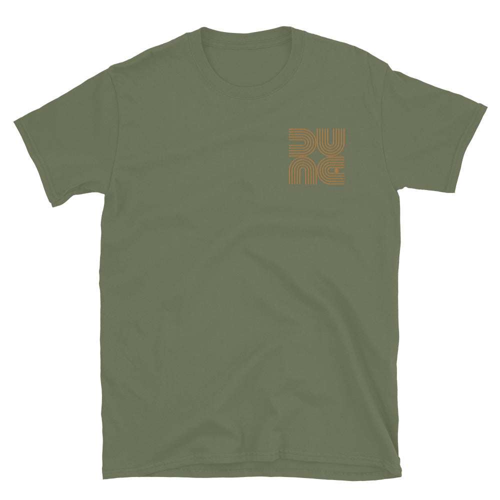 Dune Geometric Embroidered TShirt -Military Green Color - https://ascensionemporium.net