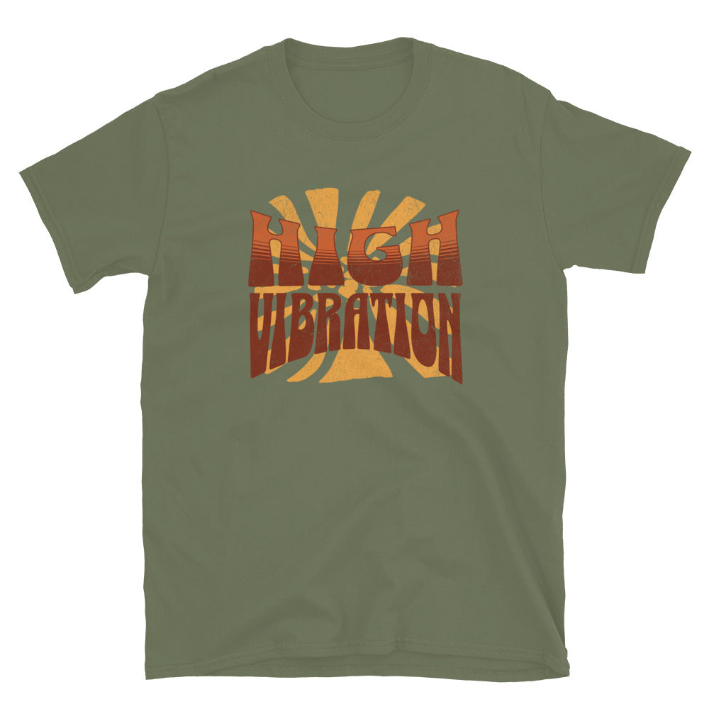 High Vibration TShirt - Military Green Color - https://ascensionemporium.net