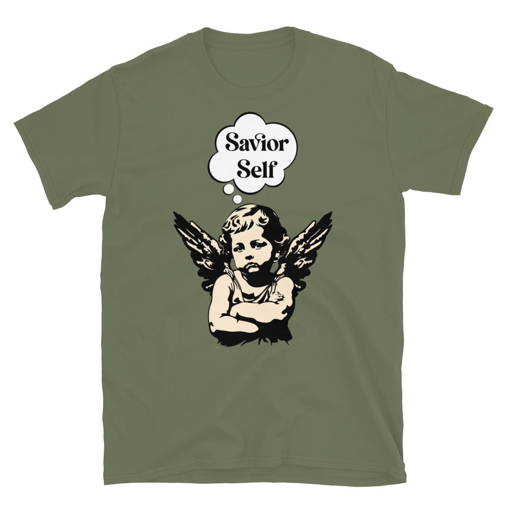 Savior Self Girl Angel TShirt - Military Green Color - https://ascensionemporium.net