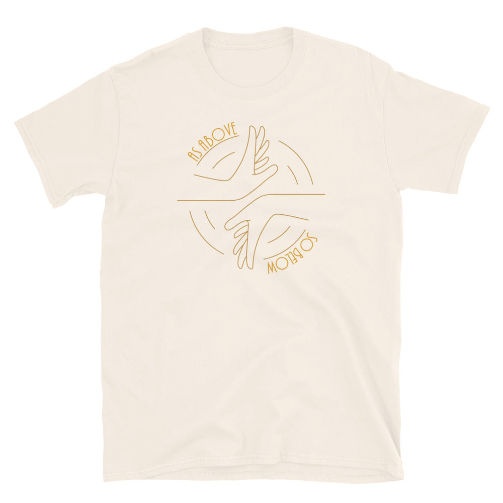 As Above So Below TShirt - Natural Color - https://ascensionemporium.net