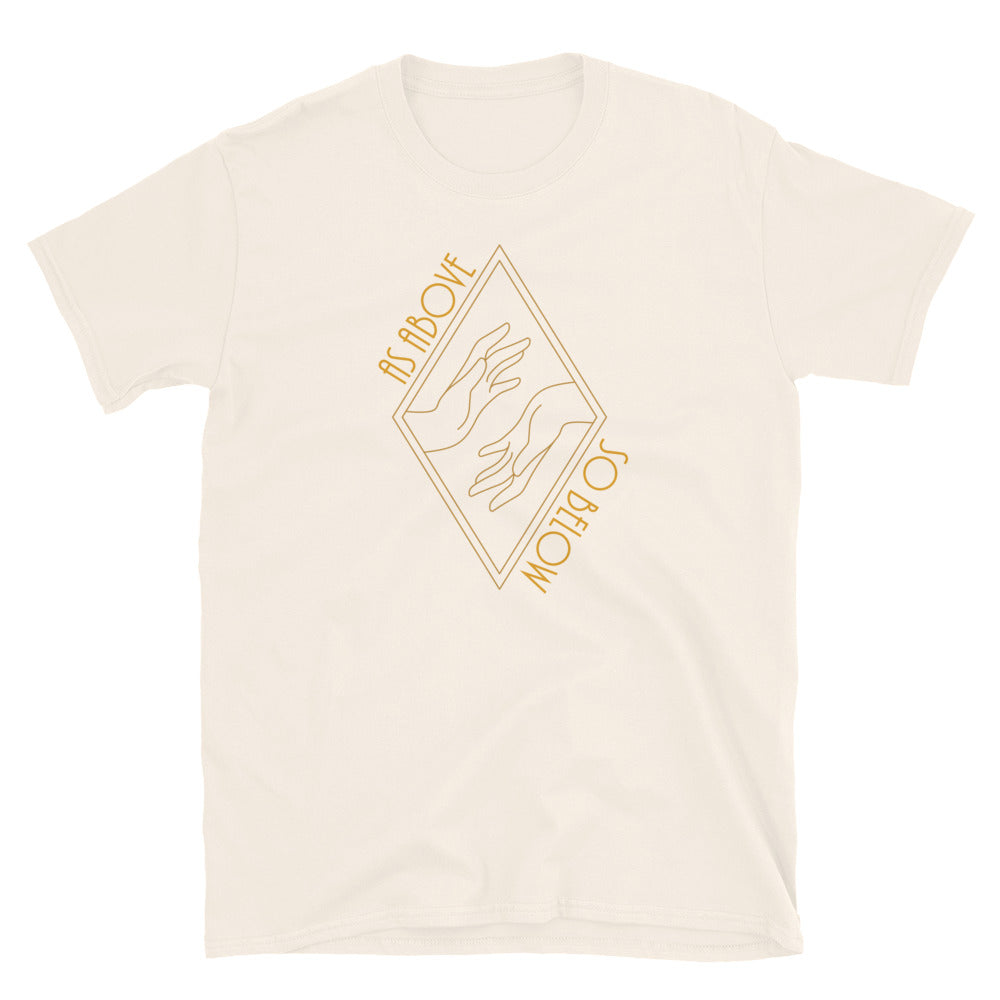 As Above So Below TShirt - Natural Color - https://ascensionemporium.net