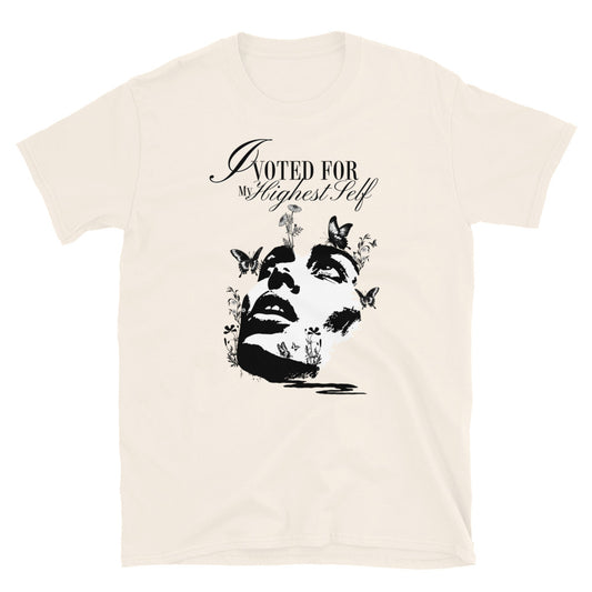 I Voted For My Highest Self TShirt - Natural Color - https://ascensionemporium.net
