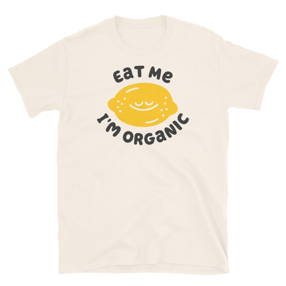 Eat Me I'm Organic Lemon TShirt - Natural Color - https://ascensionemporium.net 