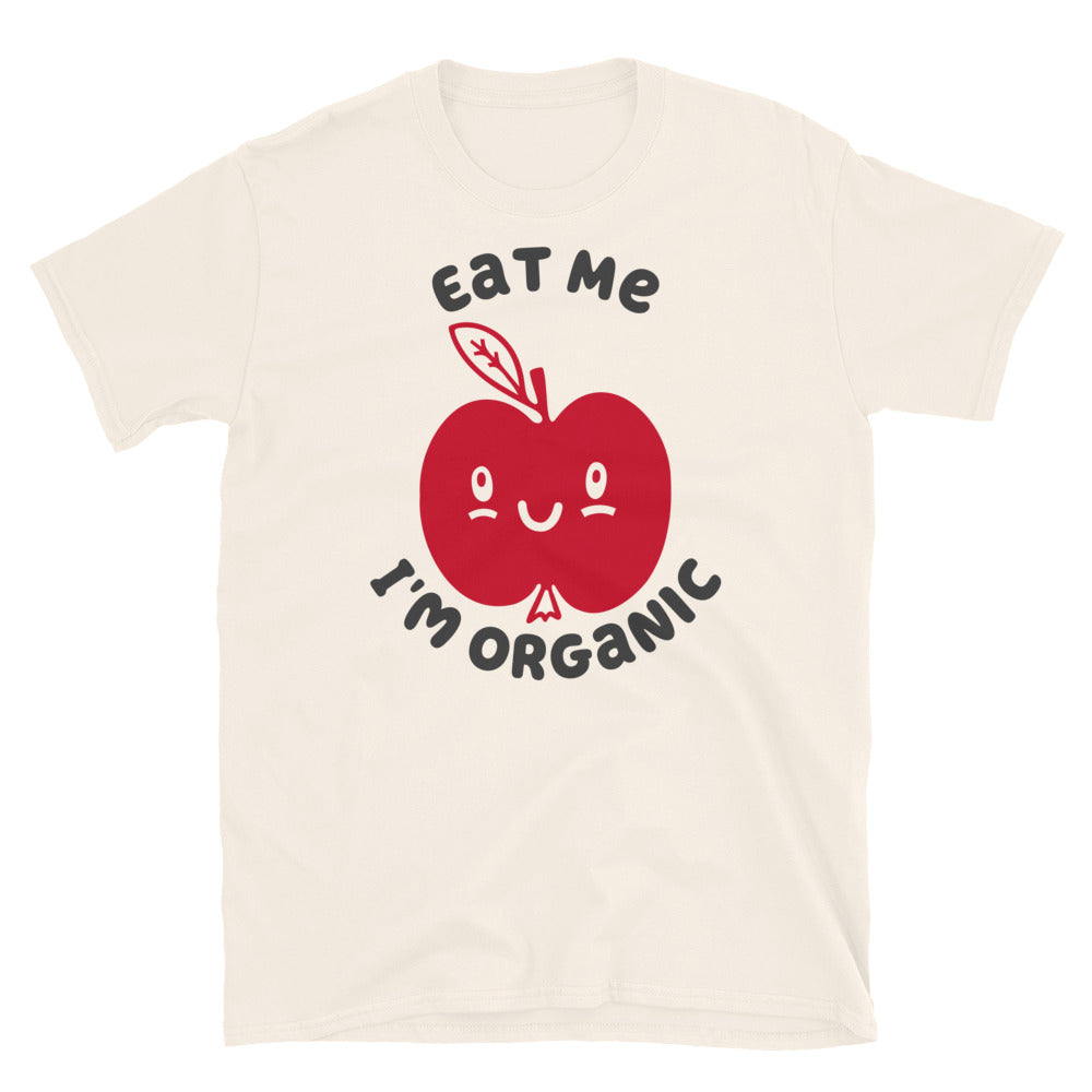 Eat Me I'm Organic Apple TShirt - Natural Color - https://ascensionemporium.net 