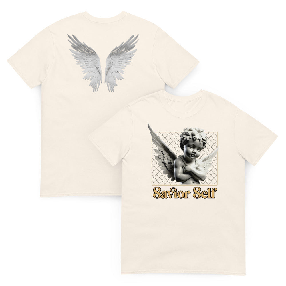 Savior Self Angel Wings TShirt - Natural Color - https://ascensionemporium.net