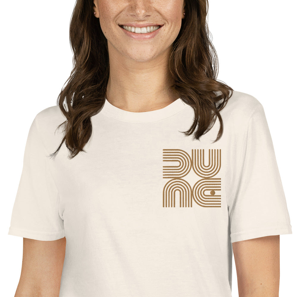 Dune Geometric Embroidered TShirt -Natural Color - https://ascensionemporium.net