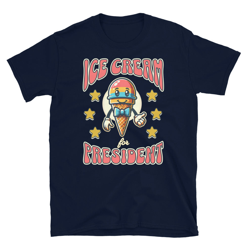 Ice Cream For President TShirt - Navy Color - https://ascensionemporium.net