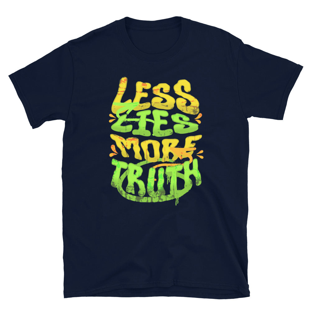 Less Lies More Truth TShirt - Navy Color - https://ascensionemporium.net