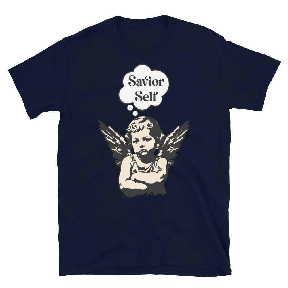Savior Self Girl Angel TShirt - Navy Color - https://ascensionemporium.net