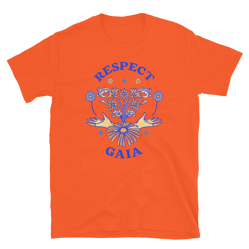 Respect Gaia TShirt - Orange Color - https://ascensionemporium.net