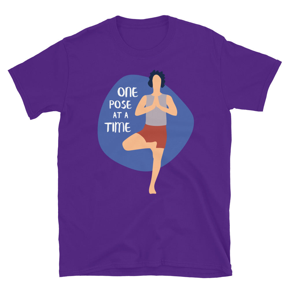 One Pose At A Time Yoga TShirt - Purple Color - https://ascensionemporium.net