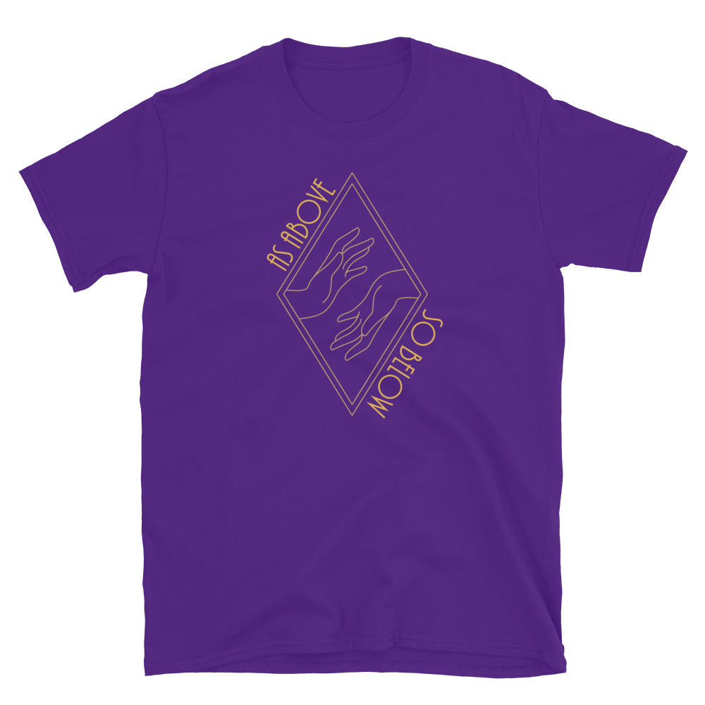 As Above So Below TShirt - Purple Color - https://ascensionemporium.net