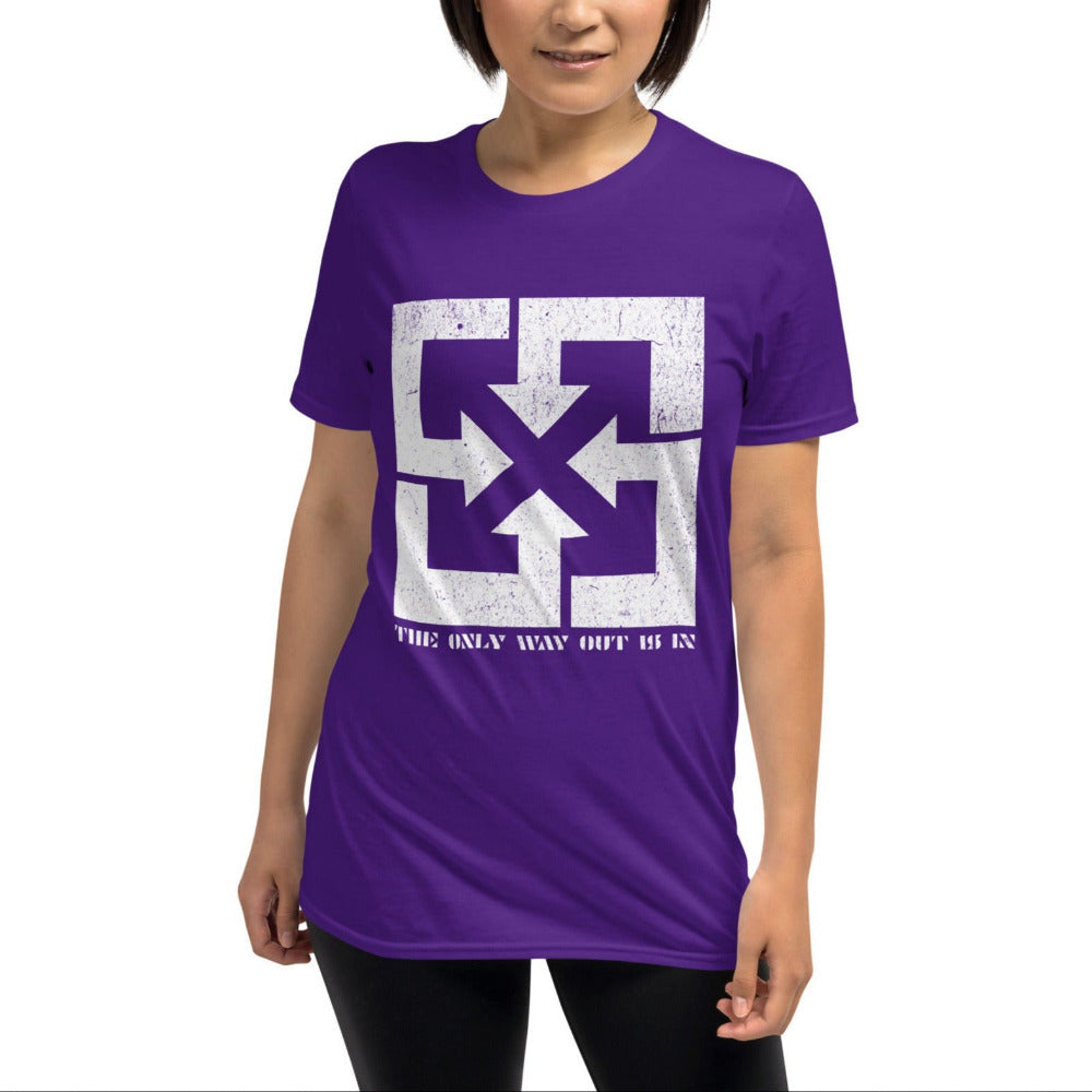 The Only Way Out Is In TShirt - Purple Color - https://ascensionemporium.net