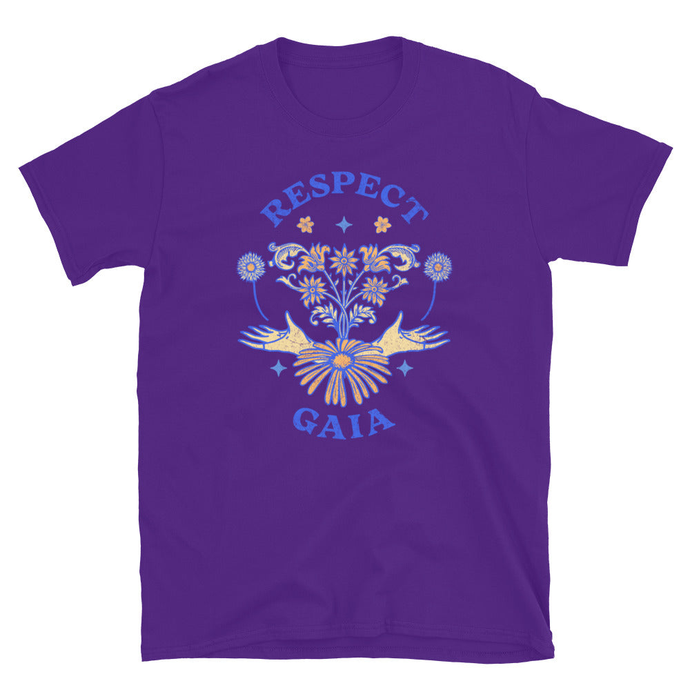 Respect Gaia TShirt - Purple Color - https://ascensionemporium.net