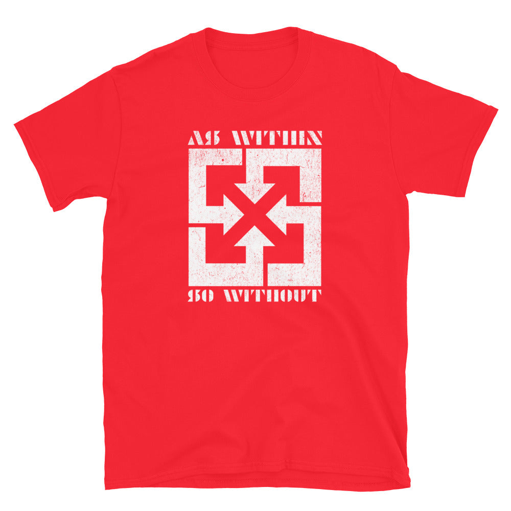 As Within So Without TShirt - Red Color - https://ascensionemporium.net