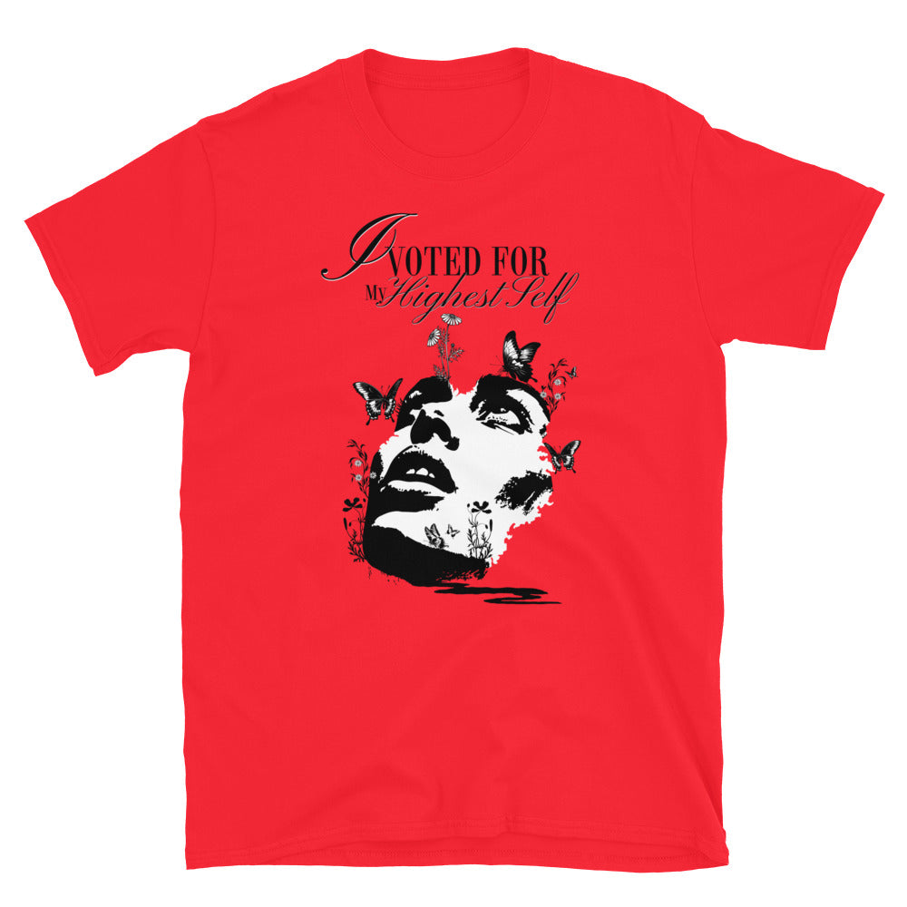 I Voted For My Highest Self TShirt - Red Color - https://ascensionemporium.net