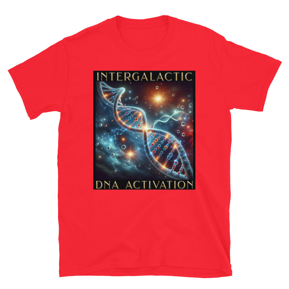 Intergalactic DNA Activation TShirt - Red Color - https://ascensionemporium.net