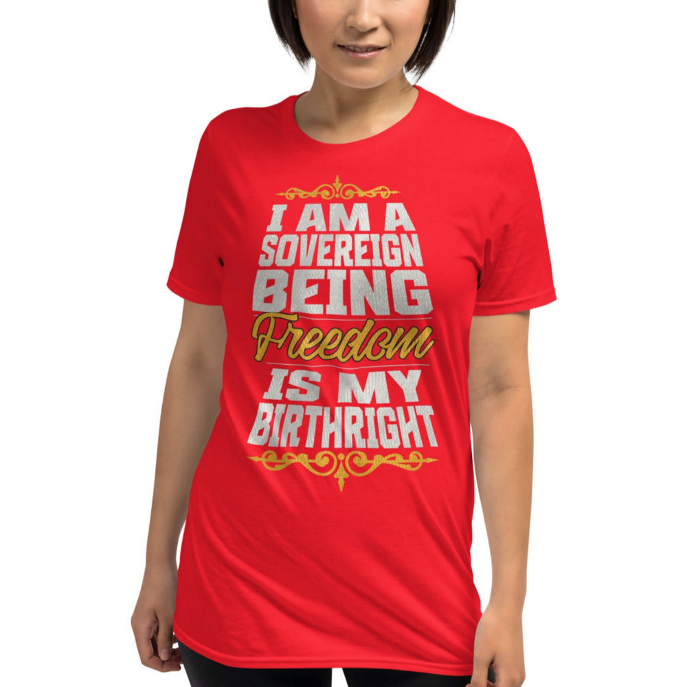 Sovereign Being TShirt - Red Color - https://ascensionemporium.net