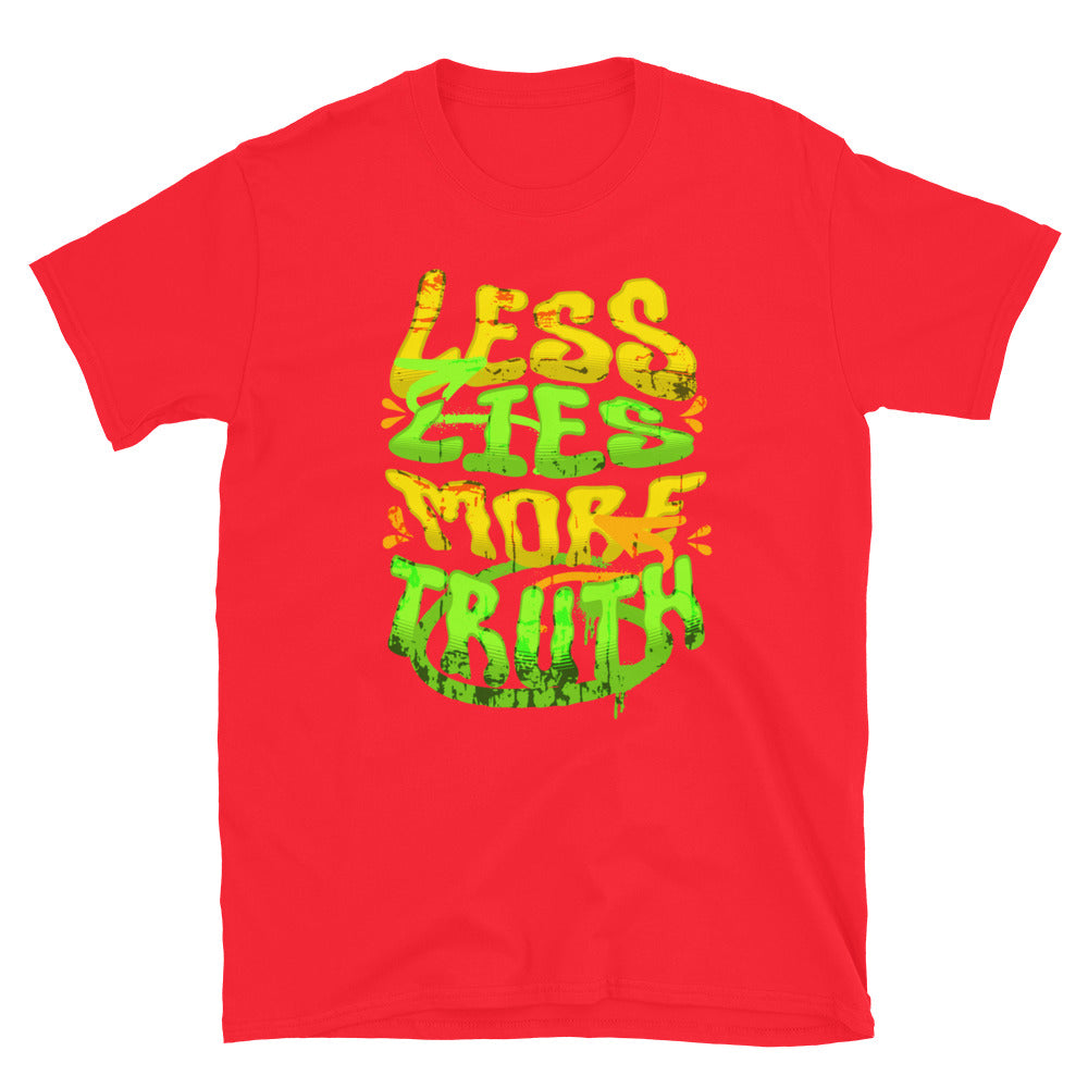 Less Lies More Truth TShirt - Red Color - https://ascensionemporium.net